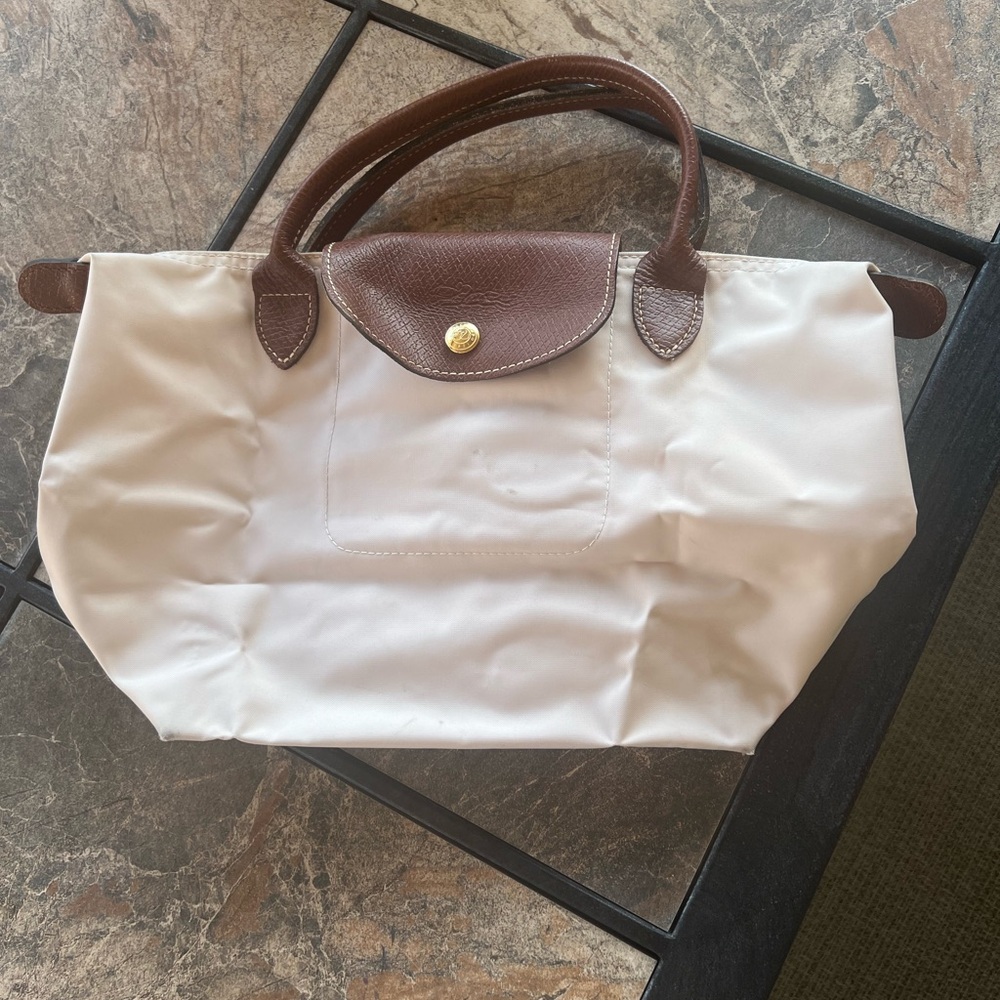 Long Champ LE PLIAGE Small hand bag/ POUCH WITH HANDLE light pink